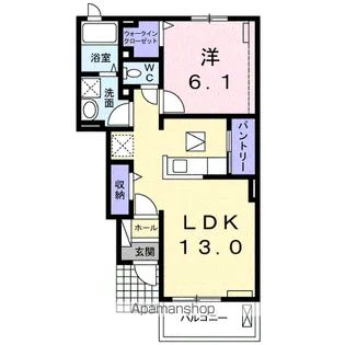 プリートⅡ【1階】の間取り
