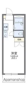 レオパレスカウベルⅠ【2階】の間取り