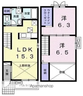 ルスカA【1階】の間取り