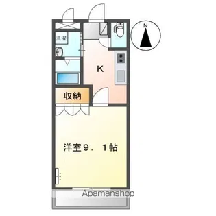 ルミエール香貫【2階】の間取り