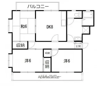 ニューグリーンF【201号室号室】の間取り