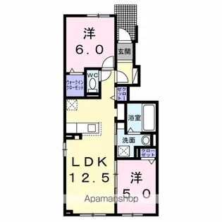 ドリーム江別Ⅱ【1階】の間取り