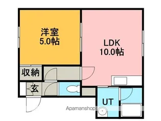 レジデンス雅【101号室】の間取り