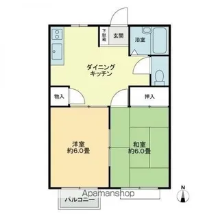 フォブール古高松【1階】の間取り
