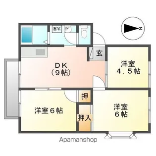 アーバンつくば86号館【102号室】の間取り
