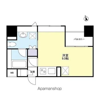 グランカーサ新宿御苑【6階】の間取り