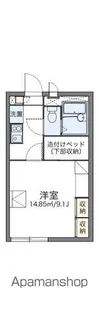 レオパレスKOBA【202号室】の間取り
