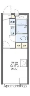 レオパレスメルベーユ参番館【205号室】の間取り