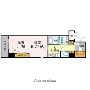 ラフィネ【5階】の間取り