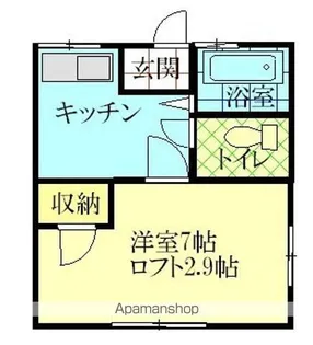 パステル拾番館【201号室】の間取り