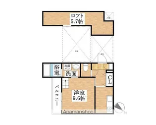 Chaleur上小田井(シャルールカミオタイ)【105号室】の間取り