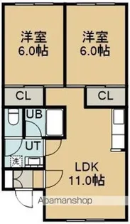 よし美荘NO.2【2階】の間取り