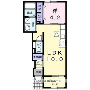 ベル リリー【1階】の間取り