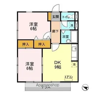 ハイム寿々【1階】の間取り