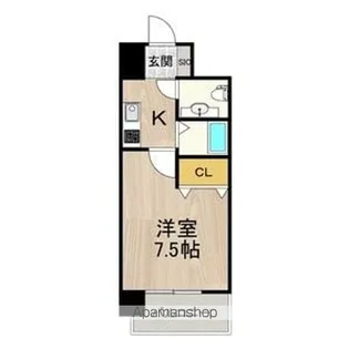 フロンティアタワー名駅南【8階】の間取り