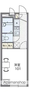 レオパレスアムール【1階】の間取り