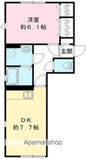 プレストン【101号室号室】の間取り