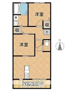 ロザージュ神宮【2階】の間取り