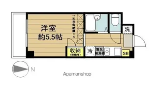 ソレイユ戸田【414号室】の間取り