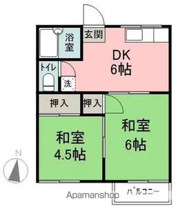 カーサヤマコシ【1階】の間取り