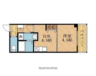 プレシャス中宮【1階】の間取り