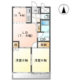 シャトーメゾン【3階】の間取り