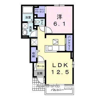 関南町レジデンスⅡ【1階】の間取り