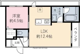 ラ カーサドルチェ【201号室】の間取り