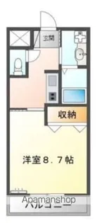 ネストかちどき橋【1階】の間取り