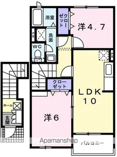 カーサ・エテルノ【2階】の間取り