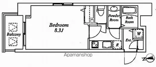 ガーラプレイス新宿御苑【3階】の間取り