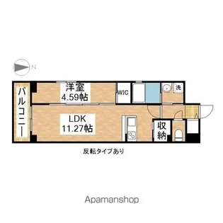 フォルティス今池【6階】の間取り