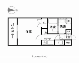 パークウェル神田EAST【4階】の間取り