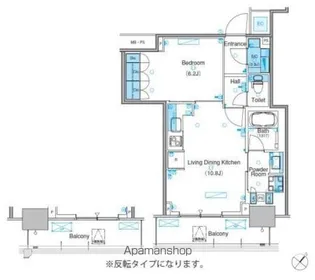 パークアクシス豊洲キャナル【16階】の間取り