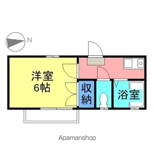 キャメロット【201号室】の間取り