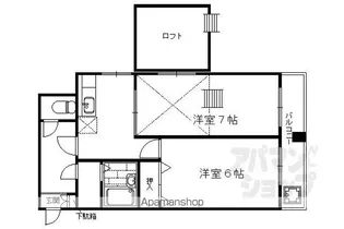 レオパレス久世【102号室】の間取り