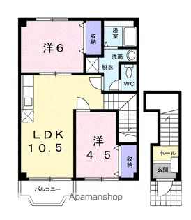サンライトM・K【2階】の間取り