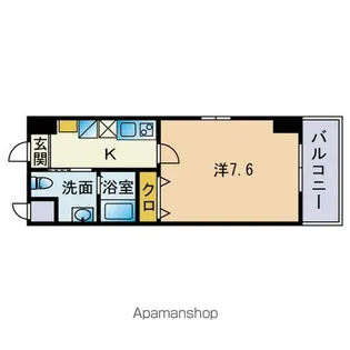 天神東レジデンス【10階】の間取り