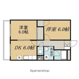 サンセール下小沢【1階】の間取り