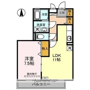プリマベーラ【1階】の間取り