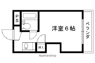 ホワイトリバーハイツ【206号室】の間取り
