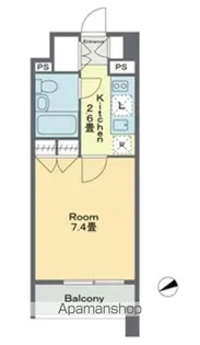 ベルファース戸越スタティオ【6階】の間取り