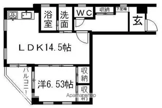 南町セゾンヴェール パートⅠ【401号室】の間取り