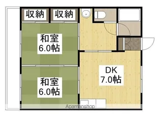 平岡コーポ【2階】の間取り