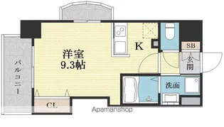LUMINOUS新大阪Ⅱ【12階】の間取り