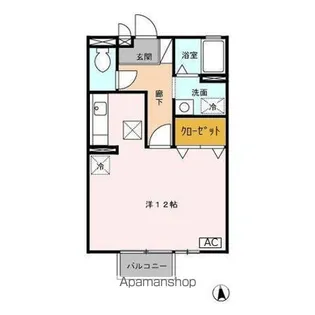 クレール花園【1階】の間取り
