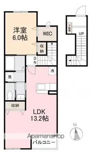 ブリーゼA・B・C【2階】の間取り