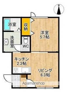 ルシアス②【22号室】の間取り