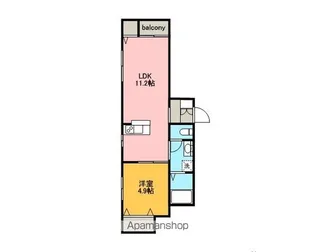セント・リタⅡ【2階】の間取り