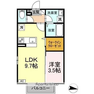 メゾン ラフィーネ B棟【2階】の間取り